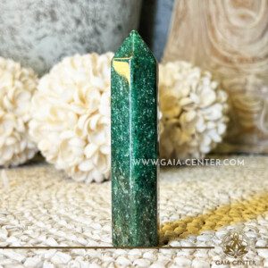Green Fuchsite Crystal Polished Point |100 mm| at GAIA CENTER Crystal Shop in Cyprus. Green Fuchsite resonates strongly with the heart chakra, fostering emotional healing and balance. Its energy is believed to open and activate the heart center, promoting love, compassion, and self-acceptance. Order online top quality crystals, Cyprus islandwide delivery: Limassol, Larnaca, Paphos, Nicosia. Europe and Worldwide shipping.
