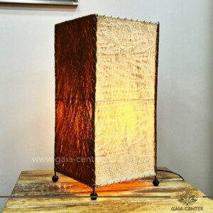 Wood Skin Fiber Decor Lamp from Bali Island. Decor and Gifts Selection at Gaia Center Crystal Shop in Cyprus. Order crystals online, Cyprus islandwide delivery: Limassol, Larnaca, Paphos, Nicosia. Europe and Worldwide shipping.