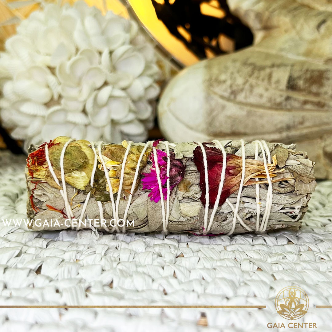 Native Joy Smudge Stick |10cm| Californian white Sage Smudge stick bundles for smudging ceremonies and space clearing at Gaia Center | Crystals and Incense shop in Cyprus. Order online, Cyprus islandwide delivery: Limassol, Paphos, Larnaca, Nicosia. Europe and worldwide shipping.