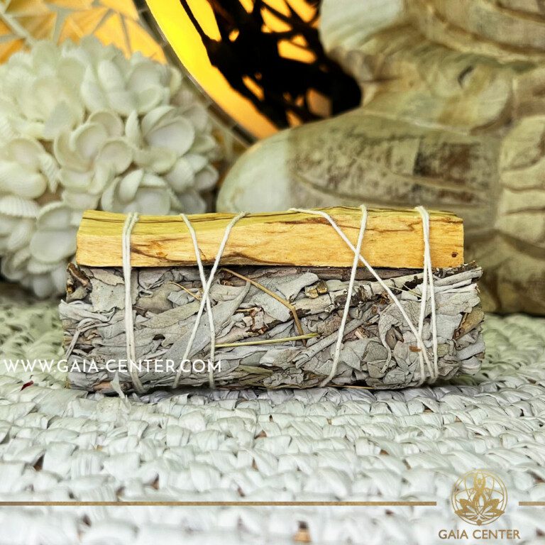 Golden Nag Vijayshree Wild Craft Smudging Resin Incense Sticks – Palo Santo & White Sage, 30g