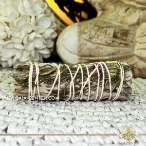 Spiritual Cleansing Sage Smudge Stick |10cm| Californian white Sage Smudge stick bundles for smudging ceremonies and space clearing at Gaia Center | Crystals and Incense shop in Cyprus. Order online, Cyprus islandwide delivery: Limassol, Paphos, Larnaca, Nicosia. Europe and worldwide shipping.
