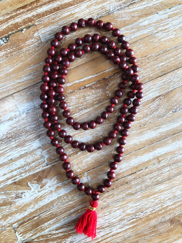 108 beads Rosewood Japa mala at Gaia-Center Shop in Cyprus