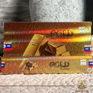 Incense Sticks pack 15g Gold by Satya at Gaia Center | Cyprus. Selection of natural Incense sticks and Incense holders. Cyprus delivery to: Limassol, Paphos, Nicosia, Larnaca, Paralimni, Strovolos. Including provinces and small suburbs. Europe and International Worldwide shipping.