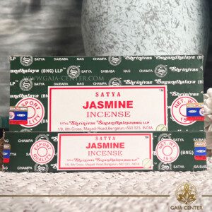 Incense Sticks pack 15g Jasmine by Satya at Gaia Center | Cyprus. Selection of natural Incense sticks and Incense holders. Cyprus delivery to: Limassol, Paphos, Nicosia, Larnaca, Paralimni, Strovolos. Including provinces and small suburbs. Europe and International Worldwide shipping.