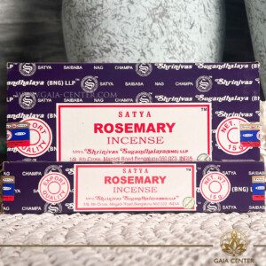 Incense Sticks pack 15g Rosemary by Satya at Gaia Center | Cyprus. Selection of natural Incense sticks and Incense holders. Cyprus delivery to: Limassol, Paphos, Nicosia, Larnaca, Paralimni, Strovolos. Including provinces and small suburbs. Europe and International Worldwide shipping.
