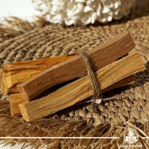 Palo Santo Holy Wood sticks from Peru at Gaia Center Crystals and Incense Shop in Cyprus.