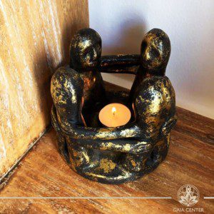 Circle of friends tea light made from ceramic at Gaia Center in Cyprus. Shop online at https://gaia-center.com. Cyprus and Worldwide shipping.