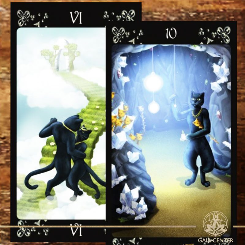 Black Cat Tarot Cards at Gaia Center in Cyprus.