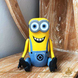 Minion Wooden carved at Gaia Center Cyprus.