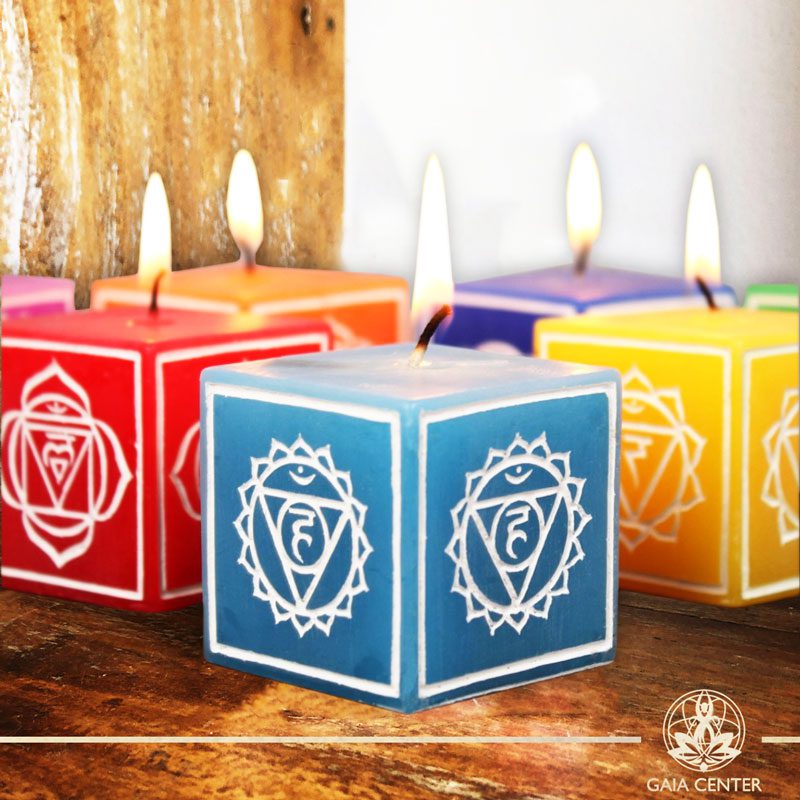 Set of 7 Candles Chakra colors. Gaia Center | Cyprus.