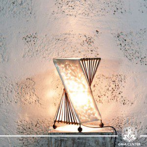 Lamp coral and bamboo decor |small size| from Bali at Gaia Center | Cyprus.