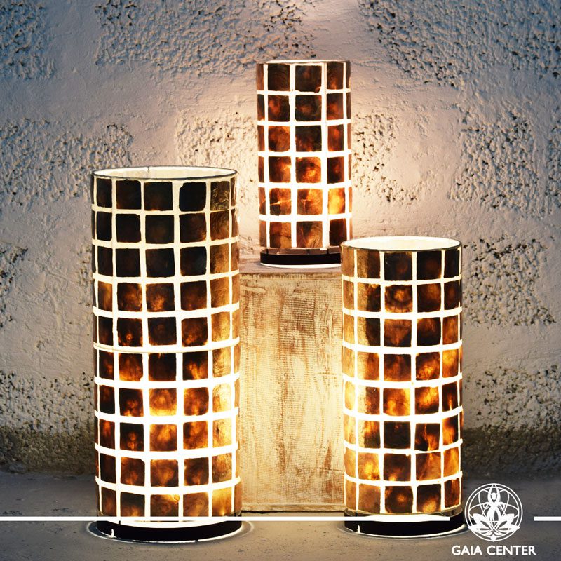 Lamps coral brown |set of three sizes| from Bali at Gaia Center | Cyprus.