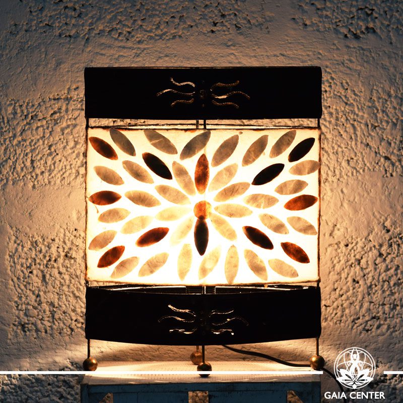 Lamp metal, coral and resin design from Bali medium size at Gaia Center | Cyprus.