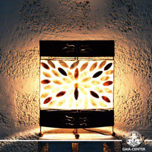 Lamp metal, coral and resin design from Bali small size at Gaia Center | Cyprus.