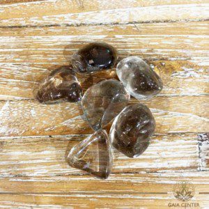 Smoky Quartz Polished Tumbled Stones 2-3m. Healing Crystals and Gemstones at Gaia Center | Cyprus.