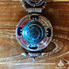 Tibetan gau pendant amulet box selection with semiprecious stones. Tibetan Pendant inlaid with turquoise, coral and lapis lazuli. Long chain. Selection of Tibetan Jewelry made from crystals, gemstones at Gaia Center | Cyprus.