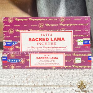 Incense Sticks pack 15g Sacred Lama by Satya at Gaia Center | Cyprus. Selection of natural Incense sticks and Incense holders. Cyprus delivery to: Limassol, Paphos, Nicosia, Larnaca, Paralimni, Strovolos. Including provinces and small suburbs. Europe and International Worldwide shipping.