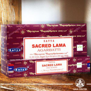 Incense Sticks pack 15g Sacred Lama by Satya at Gaia Center | Cyprus. Selection of natural Incense sticks and Incense holders. Cyprus delivery to: Limassol, Paphos, Nicosia, Larnaca, Paralimni, Strovolos. Including provinces and small suburbs. Europe and International Worldwide shipping.
