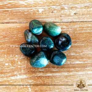 Agate Moss Green 10-20mm Small Tumblestones. Crystals and semiprecious gemstone selection at GAIA CENTER | Cyprus.