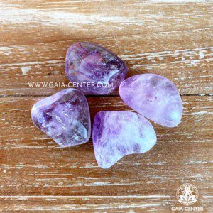 Amethyst Brazil Tumblestones 30-40mm Large shape. Crystals and semiprecious gemstone selection at GAIA CENTER | Cyprus.