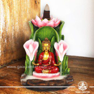 Backflow Incense Burner - Buddha and Lotus Flower Fountain. Backflow burners an Backflow dhoop cones selection at Gaia Center | Cyprus.