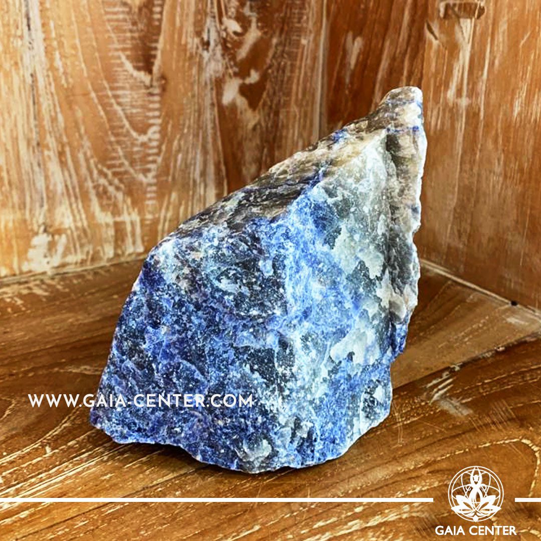 Crystal Sodalite Natural form cluster from Brazil. Crystal size: H:130mm L:110mm W:100mm Crystal and Gemstone selection at Gaia Center | Cyprus.