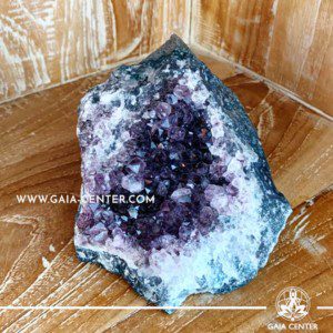 Crystal Quartz Amethyst Druze Natural Cluster Base from Brazil. Crystal size: H:85mm L:110mm W:110mm Crystal and Gemstone selection at Gaia Center | Cyprus.
