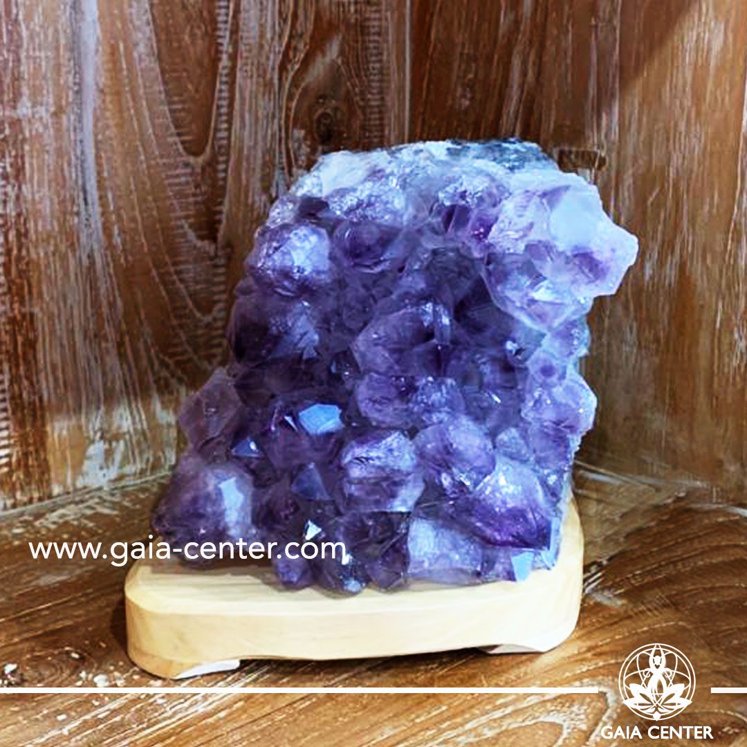 Crystal |Quartz Amethyst Lamp -small size. Crystal and Gemstone selection at Gaia Center | Cyprus.