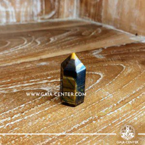Crystal Point Polished Tigers Eye 3.5 cm. Crystal and Gemstone selection at Gaia Center | Cyprus.