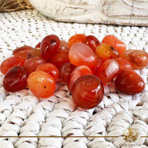 Crystal polished tumbled stones Red Carnelian at Gaia Center crystal shop in Cyprus. Crystal tumbled stones and rough minerals at Gaia Center crystal shop in Cyprus. Order online top quality crystals, Cyprus islandwide delivery: Limassol, Larnaca, Paphos, Nicosia. Europe and Worldwide shipping.