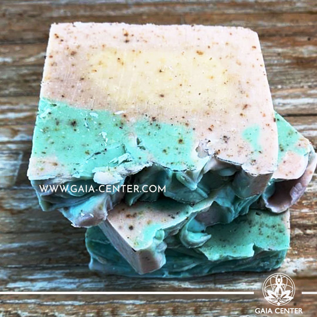 Natural Organic Soap Bar - Lavender and Goat Milk. Base ingredients: Olive Oil, Coconut Oil, Castor oil, and Shea Butter, Essential oils blend, and more. Natural Soaps selection at Gaia Center in Cyprus available for online orders and Cyprus/ International Delivery.