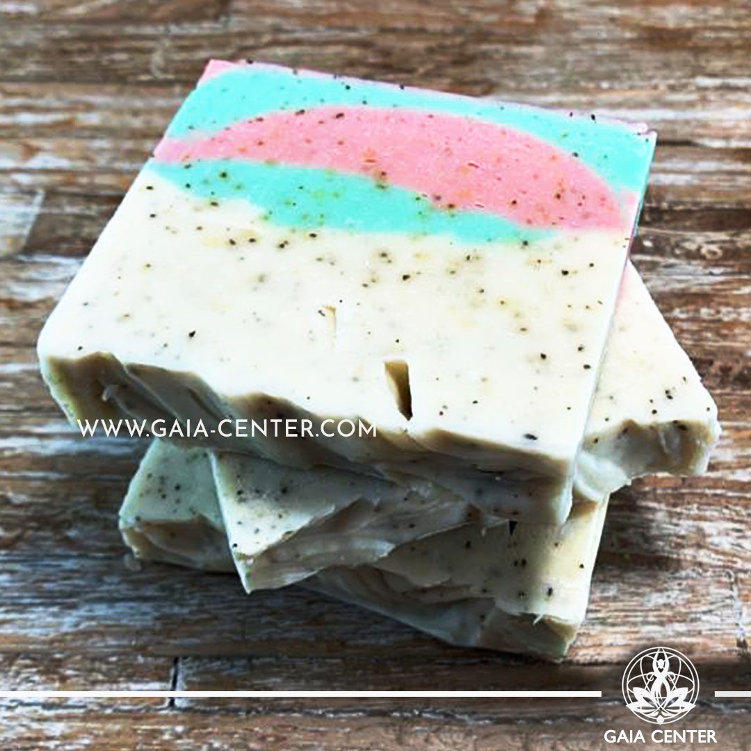 Natural Organic Soap Bar - Colloidal Oatmeal and Goat Milk. Base ingredients: Olive oil, Coconut Oil, Castor Oil, Goat Milk and more. Natural Soaps selection at Gaia Center in Cyprus available for online orders and Cyprus/ International Delivery.
