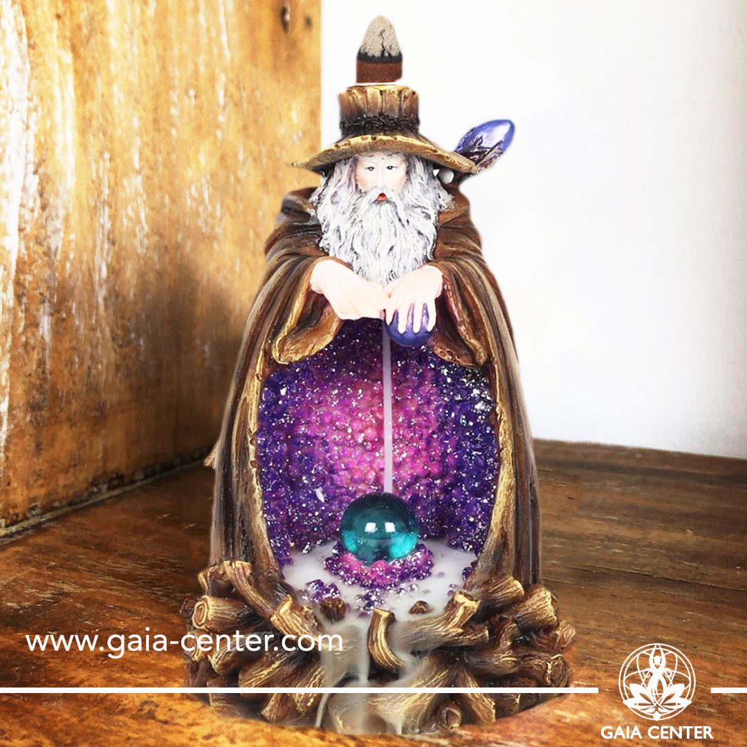 Backflow Incense Burner - Wizard Fountain. Backflow incense burners an Backflow dhoop cones selection at Gaia Center | Cyprus.