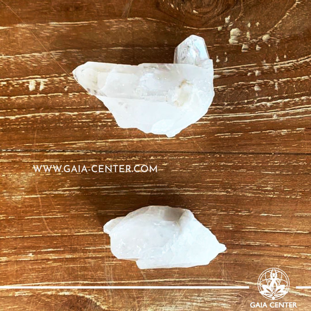 Crystal Quartz Clear rough crystal clusters. Crystals and semiprecious gemstone selection at GAIA CENTER | Cyprus.