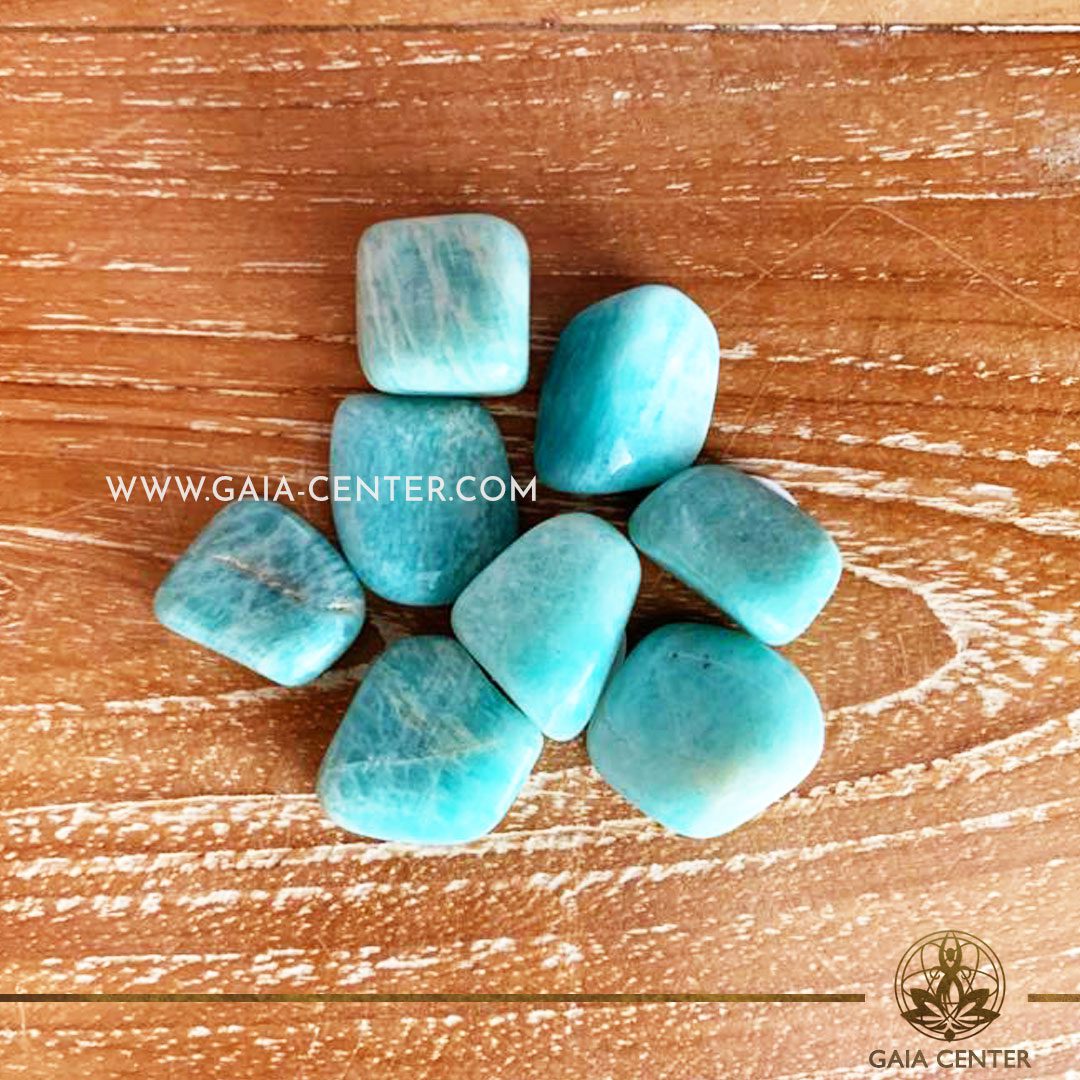 Amazonite Tumbled Stones 10 mm Gaia Center Cyprus