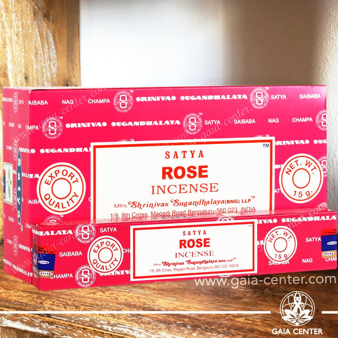 Incense Sticks pack 15g Rose by Satya at Gaia Center | Cyprus.