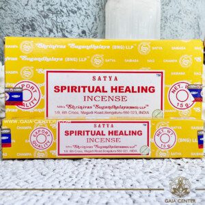 Aroma Incense Sticks Spiritual Healing fragrance by Satya brand. 15grams incense pack. Selection of natural incense sticks at GAIA CENTER | Crystals and Incense aroma shop in Cyprus. Order incense sticks and aroma burners online, Cyprus islandwide delivery: Nicosia, Paphos, Limassol, Larnaca