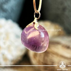 Crystal Pendant Amethyst at GAIA CENTER Crystal Shop CYPRUS. Crystal jewellery and crystal pendants at Gaia Center crystal shop in Cyprus. Order online top quality crystals, Cyprus islandwide delivery: Limassol, Larnaca, Paphos, Nicosia. Europe and Worldwide shipping.