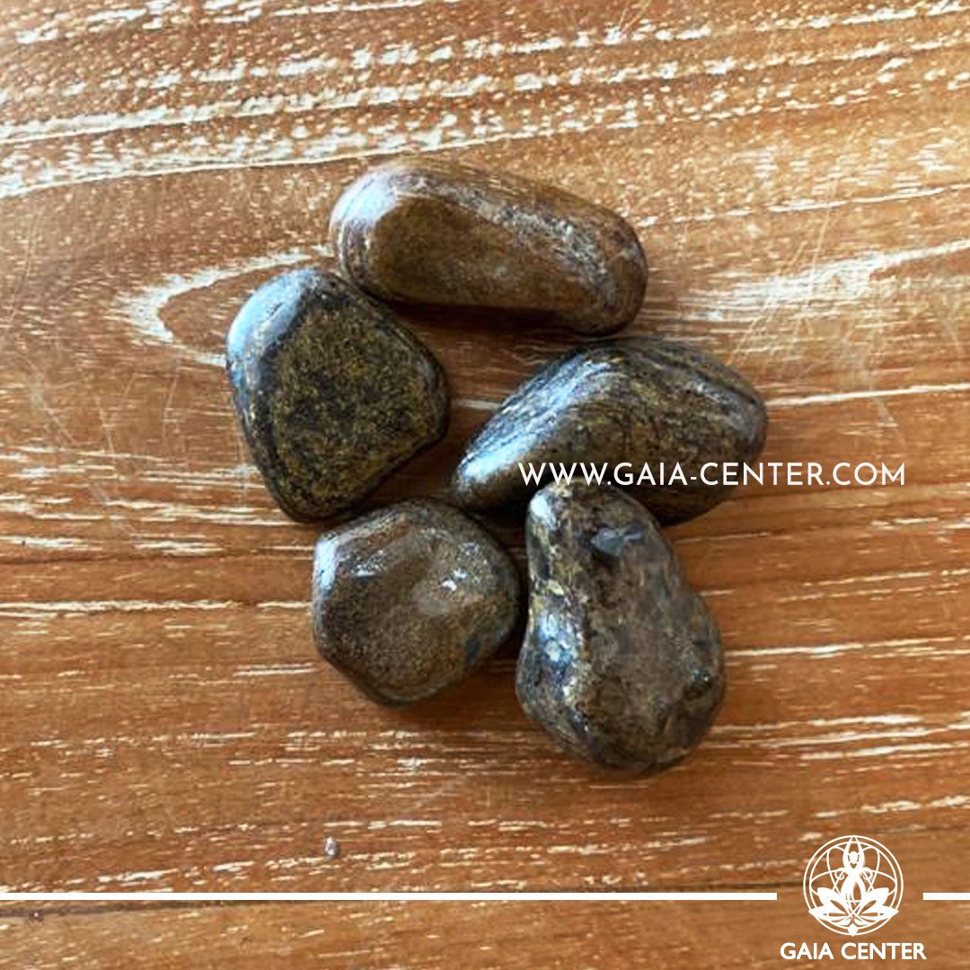 Bronzite A quality 30-40mm Tumbled stones from Brazil. Crystals and Gemstone selection at GAIA CENTER | Cyprus.