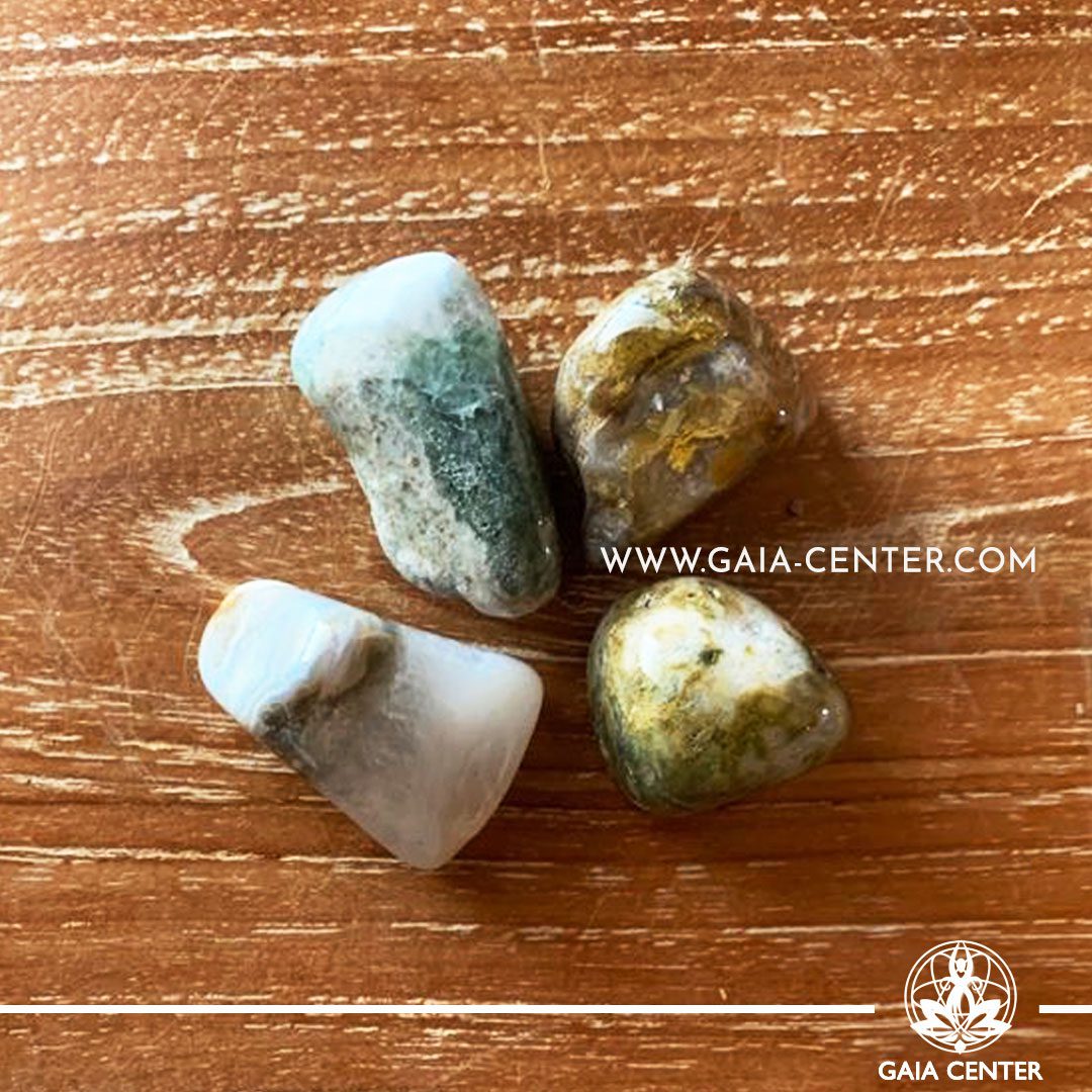 Ocean Jasper A quality 30-40mm Tumbled stones from Madagascar. Crystals and Gemstone selection at GAIA CENTER | Cyprus.