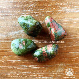Unakite from South Africa Tumbled Stones, size 30-40mm. Crystals and Gemstone selection at GAIA CENTER | Cyprus.