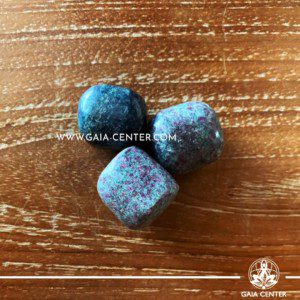 Ruby in Fuchsite from India Tumbled Stones, size 20-30mm. Crystals and Gemstone selection at GAIA CENTER | Cyprus.
