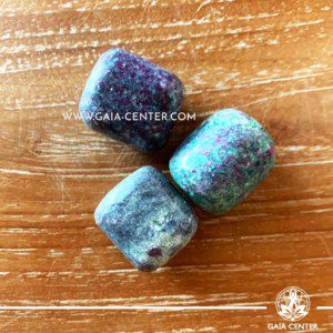 Ruby in Fuchsite from Madagascar Tumbled Stones, size 30-40mm. Crystals and Gemstone selection at GAIA CENTER | Cyprus.