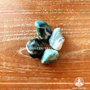 Sardonyx Green Tumbled Stones, size 10-20mm. Crystals and Gemstone selection at GAIA CENTER | Cyprus.