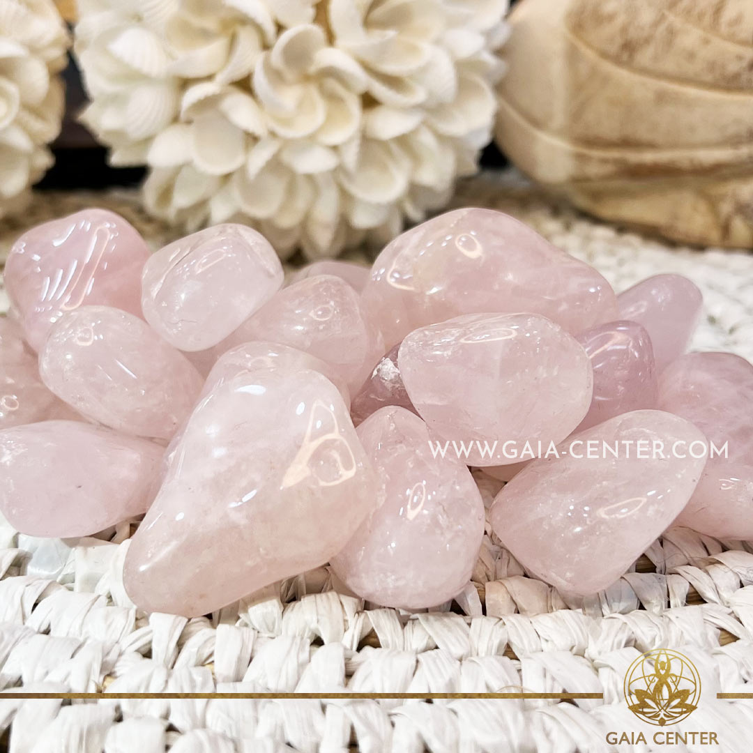 Rose Quartz polished tumbled stones from Brazil |35-40mm| at Gaia Center crystal shop in Cyprus. Crystal tumbled stones and rough minerals at Gaia Center crystal shop in Cyprus. Order crystals online top quality crystals, Cyprus islandwide delivery: Limassol, Larnaca, Paphos, Nicosia. Europe and Worldwide shipping.