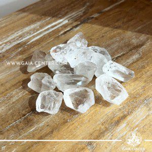 Rock clear crystal quartz rough cluster unpolished mineral. Crystals and Gemstone selection at GAIA CENTER | Cyprus.