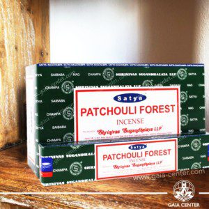 Incense Sticks pack 15g Patchouli Forest Aroma Nag Champa by Satya at Gaia Center | Cyprus.
