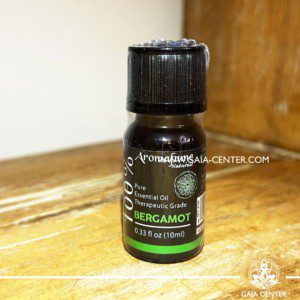 Pure Essential Oil Bergamot 10ml. 100% natural and therapeutic grade. For Aroma diffusers and oil burners. Gaia-Center Shop in Cyprus. Order online: Cyprus islandwide delivery: Limassol, Nicosia, Paphos, Larnaca. Europe and worldwide shipping.