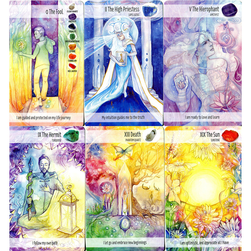 The Crystal Power Tarot - Jayne Wallace at Gaia Center Crystals and Incense esoteric Shop Cyprus. Tarot | Oracle | Angel Cards selection order online, Cyprus islandwide delivery: Limassol, Paphos, Larnaca, Nicosia.