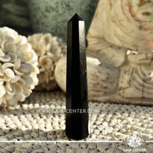 Black Tourmaline Crystal Obelisk. Approx.7.5-10cm. Crystal points, towers and obelisks selection at GAIA CENTER Crystal Shop in CYPRUS. Order online, Cyprus islandwide delivery: Limassol, Larnaca, Paphos, Nicosia. Europe and Worldwide shipping.
